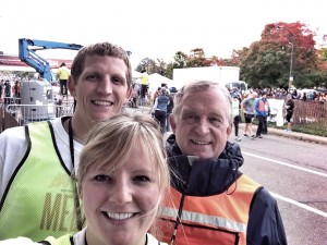 Finish line at the Twin Cities Marathon