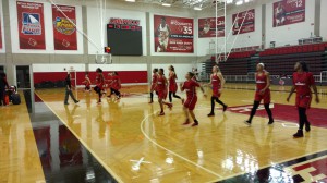 Women's Basketball practice.  